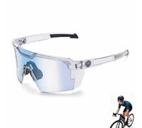 Genérico UV400 Photochromic Polarizeds Safety Glasses,Impact Resistant PC Lens Transitione Sunglasses for Outdoor Sports & Work (B)