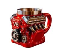 Genérico V8 Engine Coffee Mug, 300ml Retro Engine Coffee Mugs Cup for Car Lovers Enthusiasts Men
