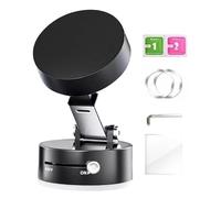 Genérico Vacuum Magnetic Car Phone Mount, Retractable Rotating Magnetic Stand, 2.32x2.32x1.69 Inches Suction Cup Holder, Adjustable Navigation Stand, Ideal for Vehicles and Shower Use