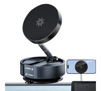 Genérico Vacuum Magnetic Phone Holder, Adjustable Folding Cellphone Bracket, Portable Magnetic Mount, (1 Pack), for Travel, Automobile Accessories, Compatible with Smooth Surfaces