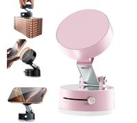 Genérico Vacuum Magnetic Phone Holder for Car, Double-Sided Electric Vacuum and Magnetic Adsorption Adjustable Phone Mount (Pink)