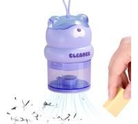 Genérico Vacuum Table, USB 500mAh Rechargeable Cute Bear Design Duster Tool, 8x8x23cm/3.14x3.14x9.05in Mini Desktop Vacuum, For Student Dirt Dust Car Office Home Shop Counter Electronics
