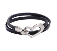 Genérico Valentin Frases Joyería Multi Funcional Pulseras Collar Mujeres Calientes Multicapa Pulsera Lindo Corazón Pulsera Dulce Pulsera De Cuero Pulsera Apilable Pareja Ancho Rosa Joyería, talla