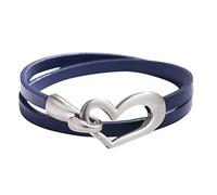 Genérico Valentin Frases Joyería Multi Funcional Pulseras Collar Mujeres Calientes Multicapa Pulsera Lindo Corazón Pulsera Dulce Pulsera De Cuero Pulsera Apilable Pareja Ancho Rosa Joyería, talla