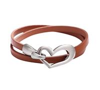 Genérico Valentin Frases Joyería Multi Funcional Pulseras Collar Mujeres Calientes Multicapa Pulsera Lindo Corazón Pulsera Dulce Pulsera De Cuero Pulsera Apilable Pareja Ancho Rosa Joyería, talla