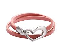 Genérico Valentin Frases Joyería Multi Funcional Pulseras Collar Mujeres Calientes Multicapa Pulsera Lindo Corazón Pulsera Dulce Pulsera De Cuero Pulsera Apilable Pareja Ancho Rosa Joyería, talla