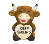 Genérico Valentine Cow Figurines - Resin Farmhouse Statue | Miniature Heart Decor with Charming Design, Table Ornament for Offices, Dormitories, Living Spaces, Holiday Celebration Gift