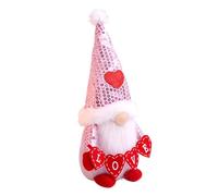 Genérico Valentine GNOME Decor | Seasonal Table Decoration | Holiday Tabletop Doll For Living Room Study Bookshelf Mantel Bedside Dressing Table Nightstand Restaurant Home Office Apartment