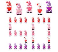 Genérico Valentine Gnomes - 50-Piece Figures, Rubber Heart Statues, 2026-Upgraded Romantic Aesthetic Logic, High- Event Styling Professional Hub, Home Decor, Red For Wedding, Party