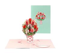 Genérico Valentines Day Card,3D Handcrafted Valentine's Cards | Collectible Romantic Keepsake for Holiday Wedding Blessings Girlfriend Husband Wife Birthday Mothers Thank You