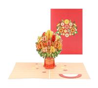 Genérico Valentines Day Card,3D Handcrafted Valentine's Cards | Collectible Romantic Keepsake for Holiday Wedding Blessings Girlfriend Husband Wife Birthday Mothers Thank You