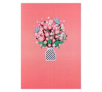 Genérico Valentines Day Card,3D Handcrafted Valentine's Cards | Collectible Romantic Keepsake for Holiday Wedding Blessings Girlfriend Husband Wife Birthday Mothers Thank You