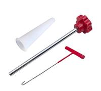 Genérico Valve Stem Installation Tool - Car Valve Stem Remover Tools, Quick Tire Valves Installer Wrench Tool | Valves Change Tools For Cars Trucks ATVS with 4Pcs TR414, Lubricant Grease & Gloves