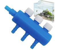 Generico Válvula de flujo de aire para acuario - Conector divisor para tubo de acuario del distribuidor de control de oxígeno, herramienta de ajuste de la compañía aérea ajustable | Desig