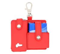 Genérico Vape Storage Case. PU Leather Organizer, Compact Carrying Pouch, Travel Friendly Design, Strong Carabiner, 1 Pack, Excellent for Commutes, Men’s Accessories, Work Use