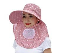 Genérico vaquero fieltro de sol mujeres ajustable anti al aire libre montar sombrero sol sombrero de bruja, rojo, Talla única