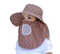 Genérico vaquero fieltro de sol mujeres ajustable anti al aire libre montar sombrero sol sombrero de bruja, café, Talla única