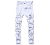 Genérico Vaquero Hombre,Jeans para Hombre Comfort Stretch Denim Straight Leg Jeans De Ajuste Relajado