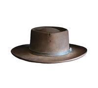 Genérico Vaquero Sombrero simétrico Sombrero de Lana Mujeres Hombres Sombrero Unisex Vapor Punk Sombrero Superior Sombrero Decorativo Hombre Tejón, marrón, Talla única