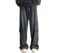 Genérico Vaqueros Hombre Pantalones Hombre Pantalones Vaqueros Hombre para el día a día con Agujeros Estratégicos Y Paneles Splice para Hombre Que Busca Rebeldía Controlada