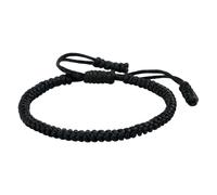 Genérico Varios Anillos Negro Pulsera Adjustable Woven Rope Knot Pulseras para Hombre Mujer Abuela Y Natural Joyería, talla única, Nankan Wire, No Gemstone
