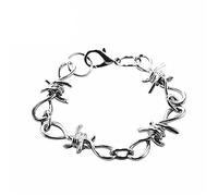 Genérico Varios Pulsera Anillos Hombres y Hombres Metal gótico Punk Universal Pulseras de púas Y Pulsera Para Hombres Anillos, talla única, Metal, No es una piedra preciosa