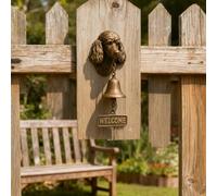 Genérico Various Dog Welcome Doorbell,3D German Shepherd Welcome Bel,Funny Animal Welcome Doorbell,Vintage Resin Wall Mounted Entry Bell for Porch, Front Door & Garden (Poodle)