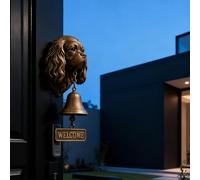 Genérico Various Dog Welcome Doorbell,3D German Shepherd Welcome Bel,Funny Animal Welcome Doorbell,Vintage Resin Wall Mounted Entry Bell for Porch, Front Door & Garden (King Charles Spaniel)