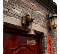 Genérico Various Dog Welcome Doorbell,3D German Shepherd Welcome Bel,Funny Animal Welcome Doorbell,Vintage Resin Wall Mounted Entry Bell for Porch, Front Door & Garden (Decorative Bells)