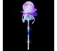 Genérico Varita de Princesa, Varillas Luminosas para | Varita de Juguete con Brillo LED, Princesa Luminosa para, Accesorio de Juego, Favor, Juguete de cumpleaños para niños y niñas
