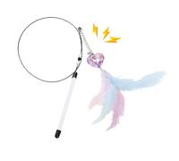 Genérico Varitas para Gatos - 80 cm Juego Interactivo Realista | Cola Colorida Y Campana | para Rutina Diaria Interior Enriquecimiento Relajación Tiempo De Juego Vínculo Familiar Ejercicio