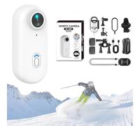 Genérico Varnock Action Camera, 2025 New Varnock Action Snap Camera, Handsfree Mini, Wearable Magnetic Waterproof, for Working, Cycling, Travel, Diving (White,1080P,No Card)