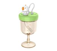 Genérico Vaso Antiderrame para Niños con Diseño de Copa de Vino - Portátil, bonito y a prueba de fugas | Copa Infantil para Niños y Niñas,Biberón para Comer y Beber Fuera de Casa