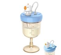 Genérico Vaso Antiderrames Infantil con Pajita,Bonito, Ligero y a Prueba de Derrames | para Senderismo, Camping, Picnic, Guardería, Excursiones - Biberón para Comer y Beber Fuera de Casa