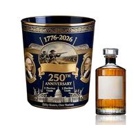 Generico Vaso Bourbon | del 250 aniversario de los estados, vasos de licor patrióticos - para hombres, maridos, , coleccionistas Home Bar Vitrinas Restaurantes Hotel Club Comedor