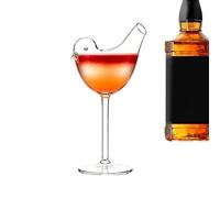 Genérico Vaso Cóctel 150 ml - Cristalería Multifuncional Con Forma De Pájaro - Copa de Bar y Vino para Degustar | para Champaña, Bebidas, Bodas, Cumpleaños, e Inauguración del Hogar