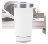 Genérico Vaso con altavoz en la base,Taza Aislada de 473 ml,Vaso Térmico Aislante | Para campistas, viajeros, acampadas, tailgating, barbacoa, rutas, oficina en casa, pícnics, bebidas, leche