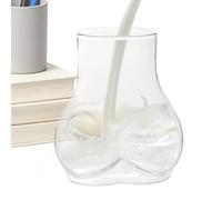 Genérico Vaso Con Forma De Glúteos En - ería de vidrio divertida, novedosa y | Vasos para agua - Adecuado Para Whisky, Cerveza, Vino, Café, Té, Agua Y Otras Bebidas En El Bar En Tu Propia Casa
