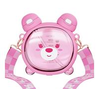 Genérico Vaso Cute Bear: de tapa resistente a derrames, estilo anime hacia el agua, equipo de transporte con correa para el hombro, herramienta de hidratación diaria | Solución divertida para b