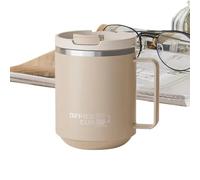 Genérico Vaso de café - Tazas de bebidas de doble pared, taza de acero inoxidable con asa para mujeres, hombres, adultos, viajeros, estudiantes, oficina en casa, gimnasio, viajes