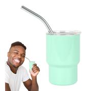 Generico Vaso de de 3 onzas de acero inoxidable | Fun Shot Glasses | Drinking Cup with Straw | Stainless Steel Bottles for Hot and Cold Beverages, Party Favors for Wedding