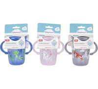Genérico Vaso de Entrenamiento 360° Antiderrame con Asas, Set de 3 Vasos de aprendizaje Infantil 240ml