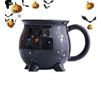 Genérico Vaso De Poción De Brujería - Taza Grande De Porcelana De Negro Mate, Vaso De Bebida Mágica De Mago Místico | De Mesa Para, Recipiente Para Líquidos Apto Para Lavavajillas Y