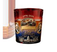 Genérico Vaso De Whisky | Copa Histórica de Bourbon 150ml,Vasos para Whisky de Temática Patriótica,Para Cócteles de Bourbon Licor Familia Amantes Cumpleaños Bar en Casa Tienda Cocina