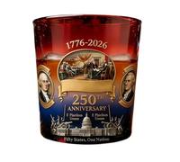 Genérico Vaso de whisky - Taza de licor antigua de 3,5 pulgadas de espesor | Vaso de vintage patriótico para bourbon y cócteles, artículos de bar de diseño retro histórico para hombres y mujeres