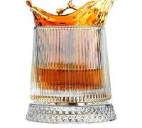 Generico Vaso de whisky - Vaso giratorio, jarra para bebidas giratoria | Vaso giratorio para vino, vasos con base movimiento elegante, estante giratorio liso | Para la de c