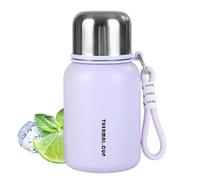Genérico Vaso isotérmico - Botella isotérmica para bebidas calientes y frías | Botella deportiva portátil de acero inoxidable pequeño formato para aula y gimnasio