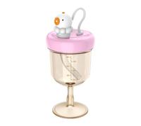 Genérico Vaso para niños con pajita antiderrames | Bonito, Ligero y a Prueba de Derrames | para Senderismo, Camping, Picnic, Guardería, Excursiones,Biberón para Comer y Beber Fuera de Casa