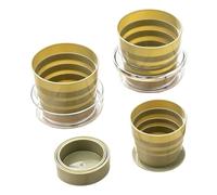 Genérico Vaso Plegable | Taza De Senderismo 4 En 1 | Taza De Camping Plegable,Para Mujeres Hombres Viajeros Campistas Excursionistas Pescadores Senderismo Mochileros Pesca Ruta Hotel Playa