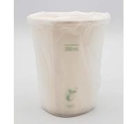 Generico Vasos de 225 ml con muesca de 200 ml de papel envueltos sellados individualmente reciclable 5,5 gr cortesía habitación hotel b&b spa sauna (100)